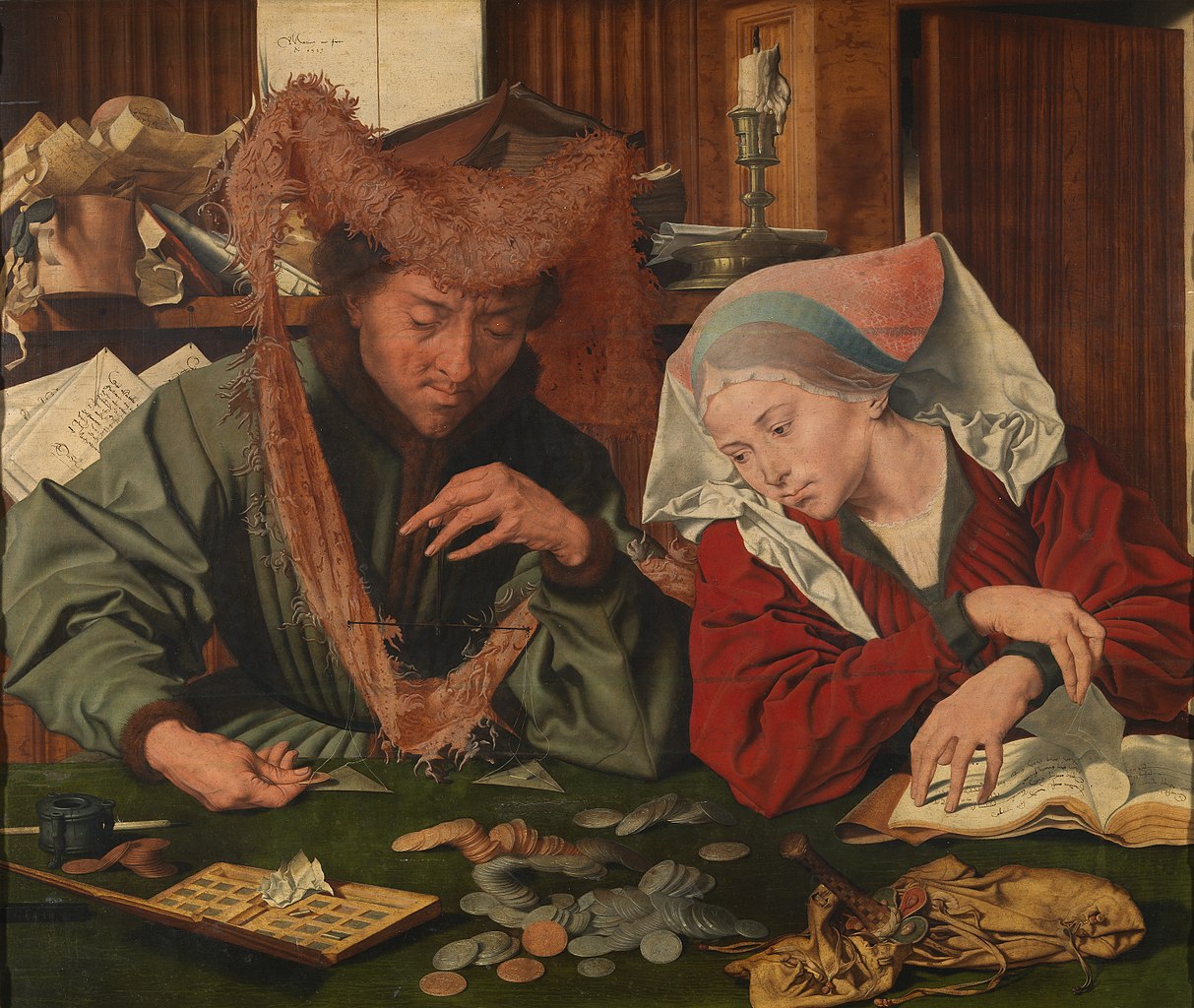 Marinus van Reymerswale: de geldwisselaar en zijn  vrouw